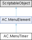 Adventure Creator: AC.MenuTimer Class Reference